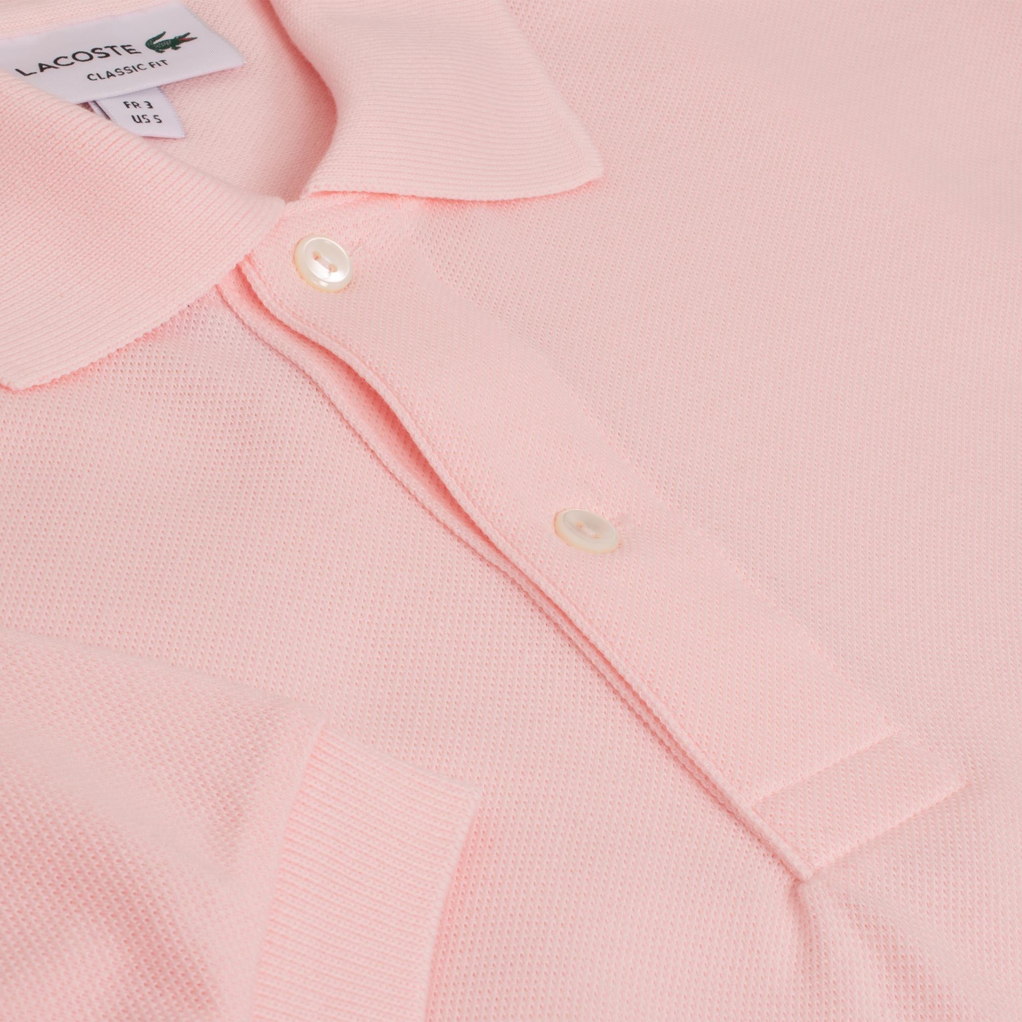 Mens Lacoste L1212 Classic Fit Polo Shirt Flamingo Pink